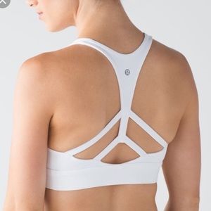 Lululemon white circuit breaker bra size 4